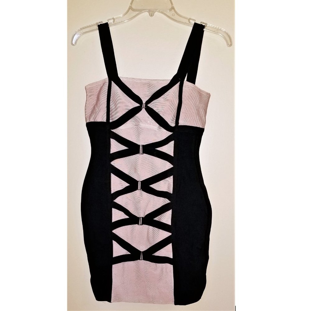 Sexy bodycon color block bandage dress, new w/tags